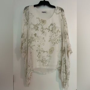 ELENA Baldi Blouse, Sheer, and Lined